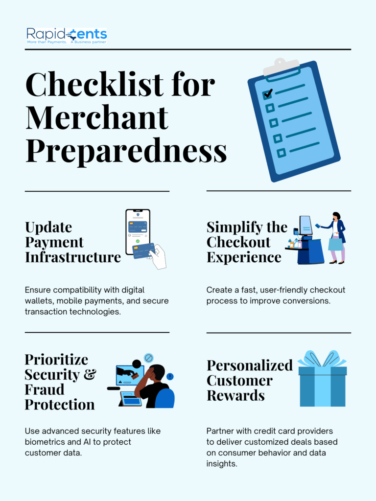 Checklist for merchants to prepare for credit cards and e-commerce